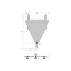 Sistem prindere cu adeziv pentru triunghiuri luminoase  